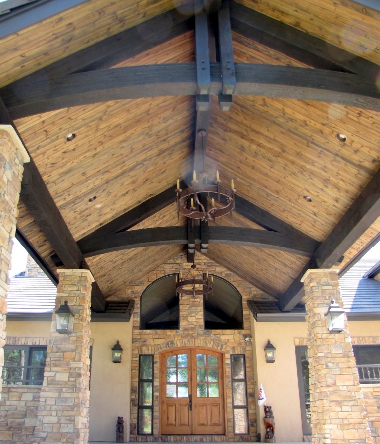 Walkway Timber Decorative Trusses